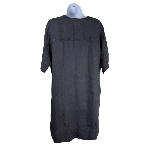 Faherty Dress Womens Small Blue Sanibel Basketweave 100% Linen Coastal Chic - Picture 9 of 13